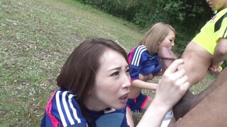 ASIAN JAPANESE PORN HORNY BITCH GAGS ON A HUGE COCK AS