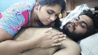 Malayali step mother hot sex with step son while step son wife not in home