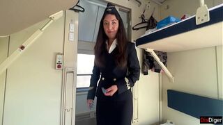 Train Conductor Fucks with Passenger and Happily Fucked Him the Whole Trip