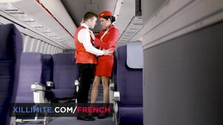 Steamy layover with the cabin crew