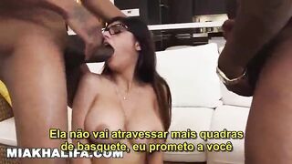 Two breaking into my pussy (Mia Khalifa)