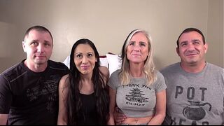 Desperate Amateurs Bunny Sabrina and Babyanne get their tight pussies banged hard