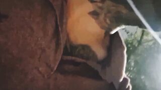 I took a chance and masturbated next to a beautiful redhead at the bus stop.