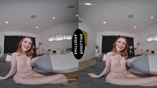 UP CLOSE VR - POV Naughty Petite Redhead Scarlet Skies Is CRAVING Your Dick!