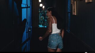 Lesbian Freeze Fetish - Brunette Latina Girl Stops Time And Pranks Coco Bae While Sucking Her Tits