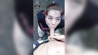 Sucked dick in the street