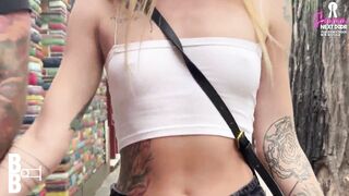 A blonde American tourist's wild night in Buenos Aires ends in a DP threesome in Buenos Aires