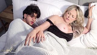 My friend's husband puts his big cock in me and we end up having a threesome - Monique Fuentes, Andrea Castro and Zack Whiter
