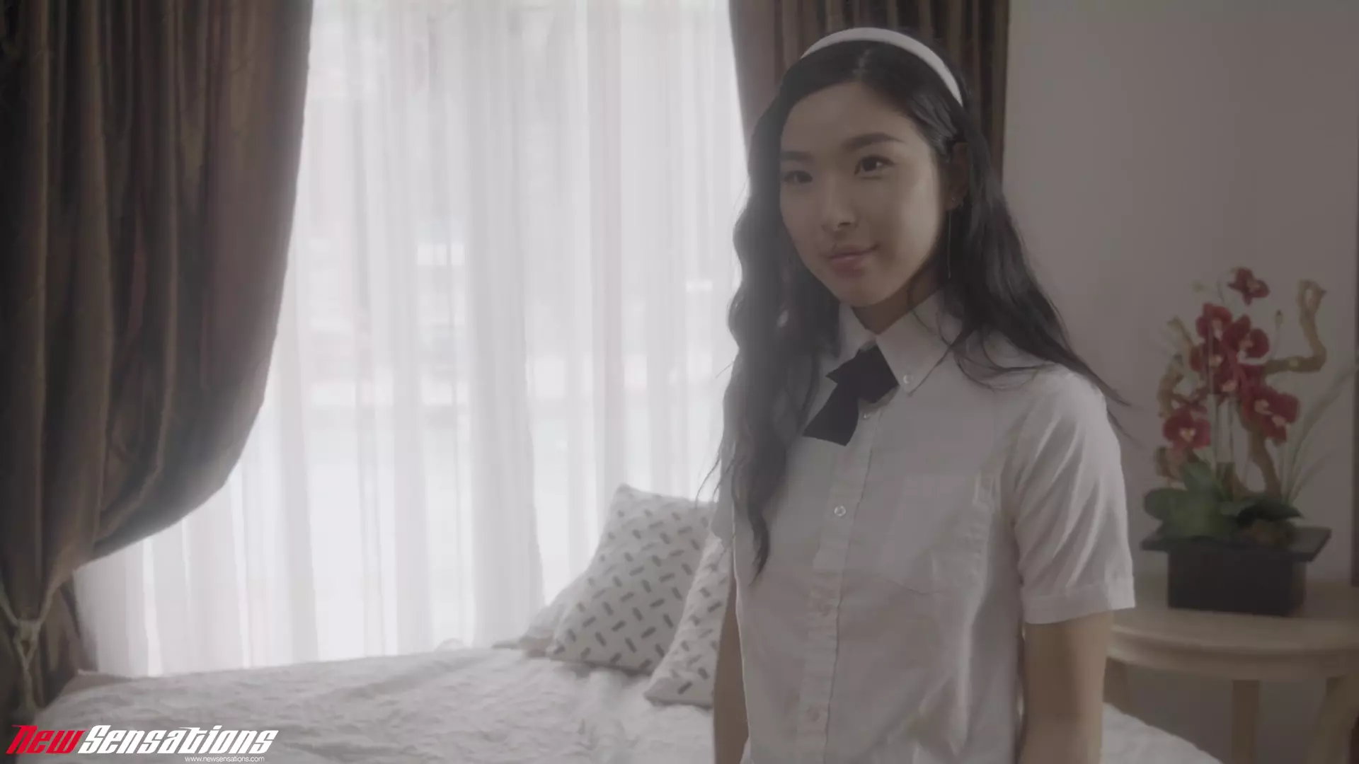 Asian Schoolgirl Elle Lee Couldn't Wait to Be Touched by Him